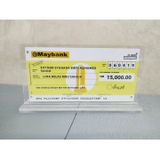 Mock Up Cheque / Cek Full Colour Instant